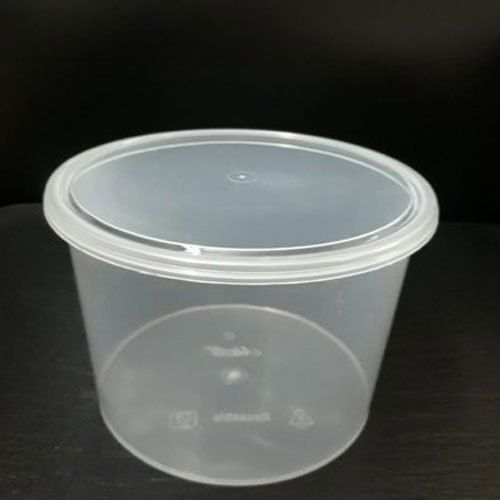  खाद्य भंडारण के लिए 3 से 5 मिमी गोल पारदर्शी प्लास्टिक कंटेनर 