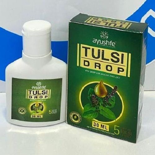Ayushfe Tulsi Drops 30ml, Herbal And Healthy