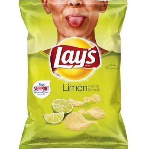 Delicious Taste and Spicy Onion and Lemon Flavor Potato Chips