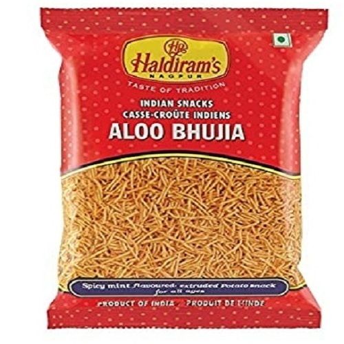 Spicy Flavour Haldiram Indian Snacks Aaloo Bhujia Available In 500 Gm Carbohydrate: 47.95 Grams (G)