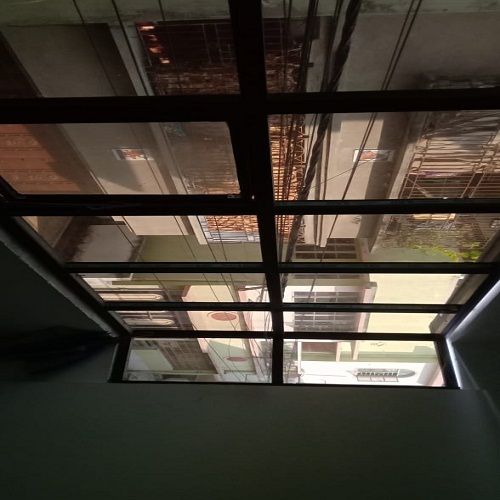 Transparent Plain Sealed Glass Window For Office And Home Use Screen Netting Material: Stainless Steel