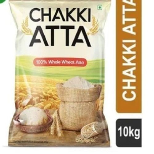 White Color 100 Percent Pure Chakki Atta Available In 10 Kg