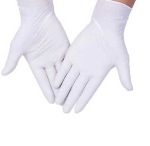 Full Finger White Color Disposable Medical and Surgical Nitrile Gloves