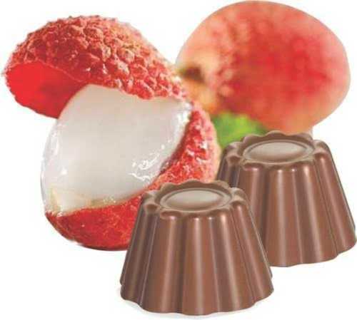 Brown Pure And Fresh Natural Sweet Taste Solid Litchi Flavour Chocolate