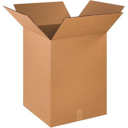 Rectangular Brown Corrugated Cardboard Packaging Boxes With Four Folds
