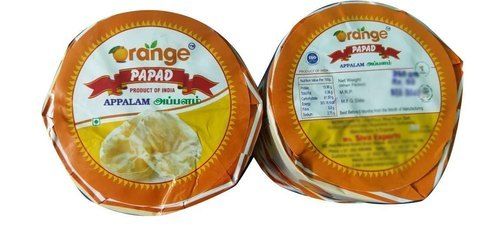 250 Gm Round Appalam Papad With 6 Months Shelf Life And 2.5 Inch Diameter