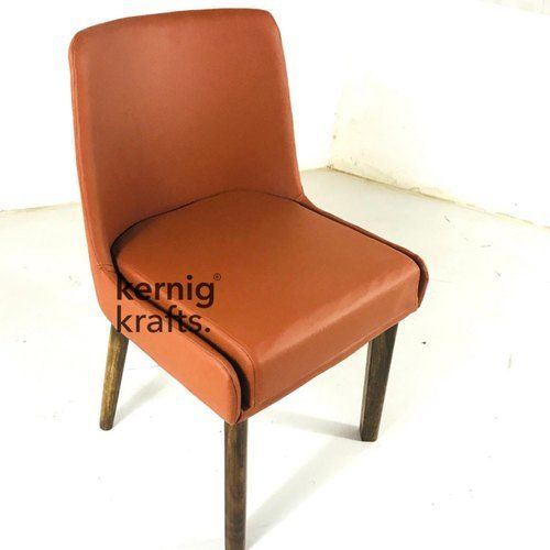 4 Leg Modern Appearance With Leather Seat Wooden Upholestry Dining Chair