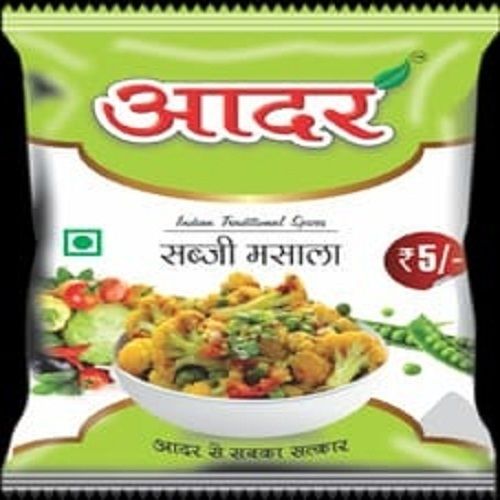 A Grade 100% Pure Aadar Vegetables Spicy Sabji Masala Available In 12 Gm Grade: Oraganic