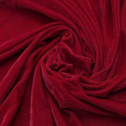 Anti Wrinkle And Easily Washable Red Plain Velvet Fabric For All Occasion  Recommended Season: Rainy