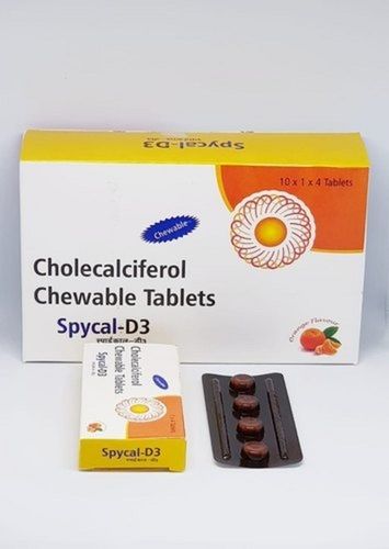 Cholecalciferol 60000 IU Chewable Vitamin D3 Tablets For Weak Bones And Muscles