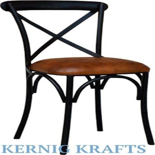 Pu Seat Material Made Mild Steel 4 Leg Metal Patio Restaurant And Cafe Chair