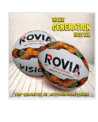 Rovia Rugby Ball With Unique And High End Art Work For Sports Playing