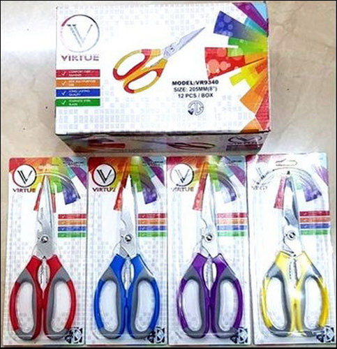 Stainless Steel And Plastic Scissors For Kitchen, Size 205 Mm, 8 Inch Application: Kitchen