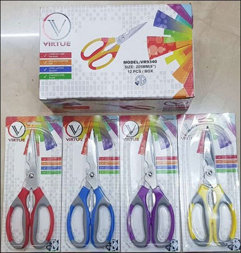 Stainless Steel And Plastic Virtue Vr9340 Scissors For Kitchen, Size 205 Mm 8 Inch Application: Kitchen