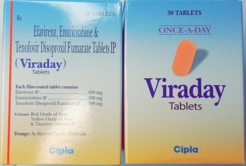 Viraday Tablets Ingredients: Efavirenz