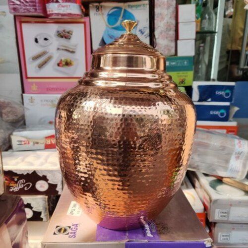 Durable 15 To 20 L Floor Mounted Golden Home Use Hammered Copper Water Dispenser