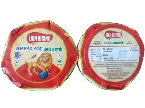 150 Gm Round Appalam Papad With 6 Months Shelf Life And 100% Vegetarian