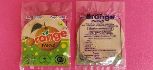 35 Gm Round Udad Appalam Papad With 6 Months Shelf Life And 3.5 Inch Diameter