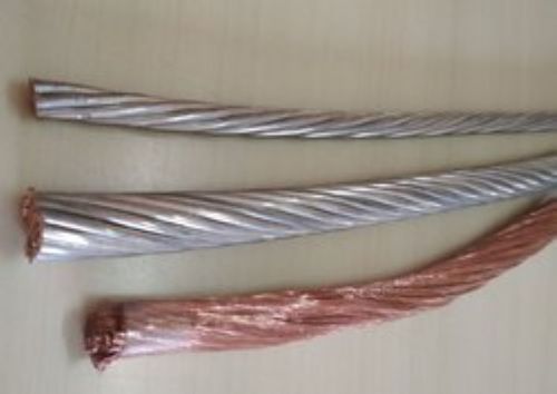 Earthing Copper Stranded Smooth And Concentric Conductors And Wires With 8.89 Density Length: 100/500/1000  Meter (M)