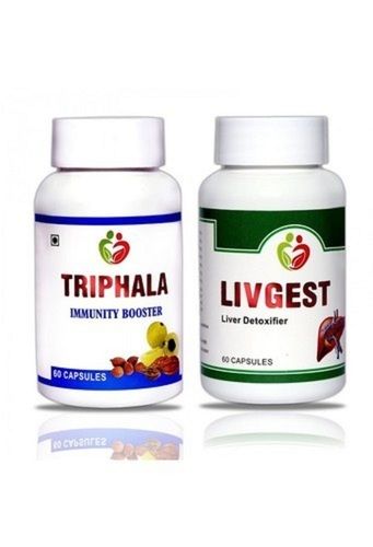 Herbal Triphala (Amla, Harad, Baheda) And Livgest Capsules For Chronic Constipation