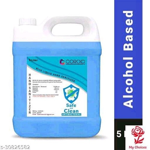 गैर चिपचिपा और सफेद रंग का अल्कोहल आधारित हैंड सैनिटाइज़र