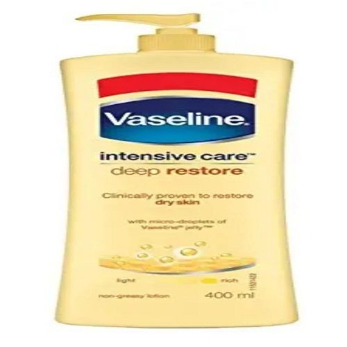 Vaseline Intensive Care Deep Moisture Nourishing Body Lotion 400 Ml, Daily Moisturizer For Dry Skin Ingredients: Herbal