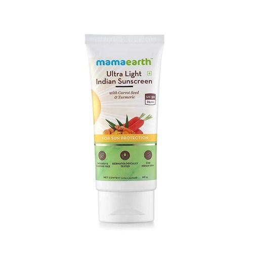 80ml Mamaearths Ultra Light Natural Sunscreen Lotion For Protects Against Uva And Uvb Rays