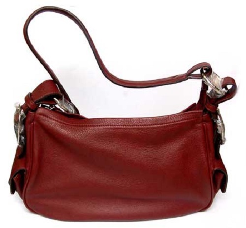Brown Color And Plain Design Zipper Closure Type Anti Wrinkle And Tear Ladies Leather Handbag Design: Hand Bag