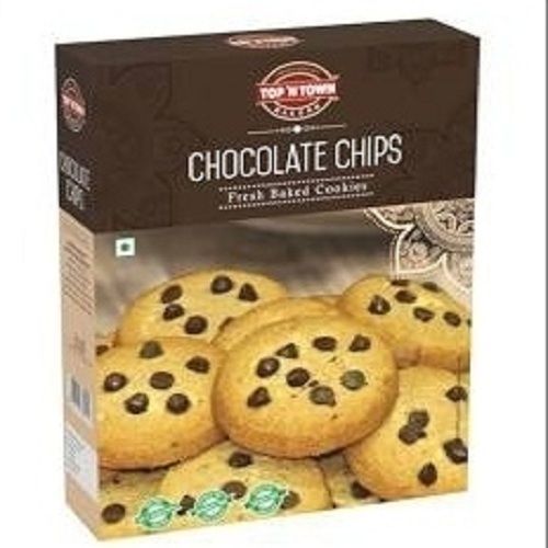 Chocolatey Delicious Taste Solid Form Round Shape Chocolate Chip Fresh Baked Cookies