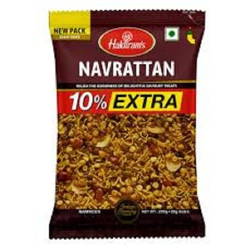 Haldirams Navrattan Namkeen, Crunchy And Crispy With Zero Cholesterol Carbohydrate: 12 Grams (G)