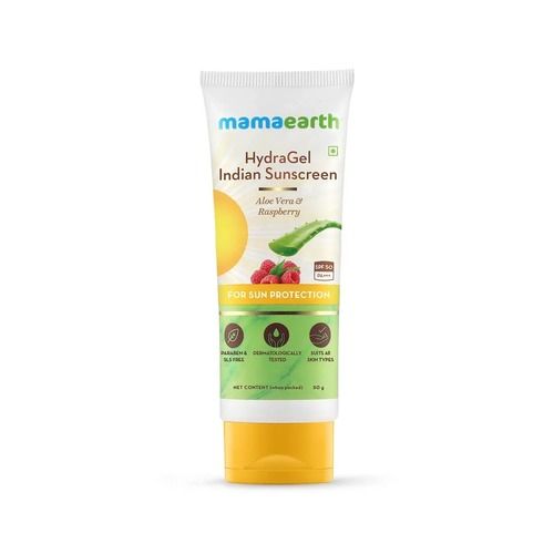 Uv Blocking Mamaearth Hydragel Indian Sunscreen For Protect Against Uva And B Rays