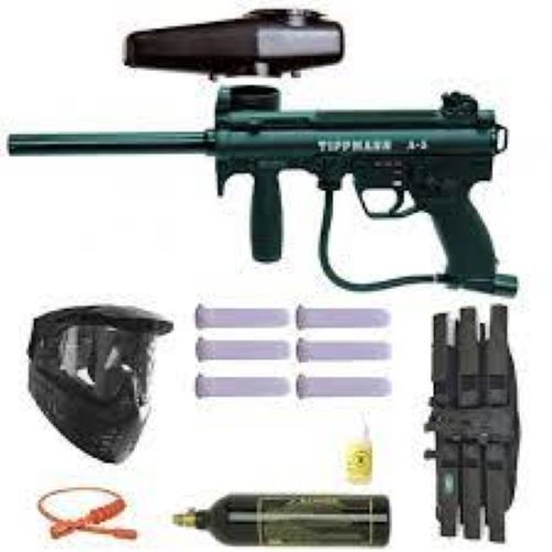 Multicolour Ready Play Paintball Equipment Package Kit