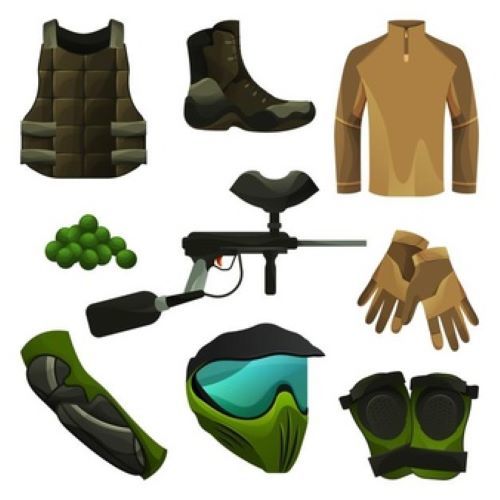 Multicolour Ready Play Paintball Equipment Package Kit