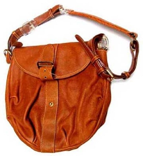 Brown Color And Plain Design Anti Wrinkle And Tear Ladies Leather Handbag For Daily Use Gender: Women