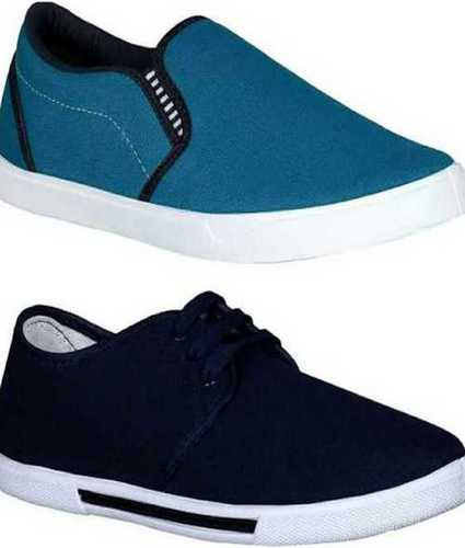 Green Comfortable And Easily Washable Low Ankle Pvc Causal Wear Mens Shoes