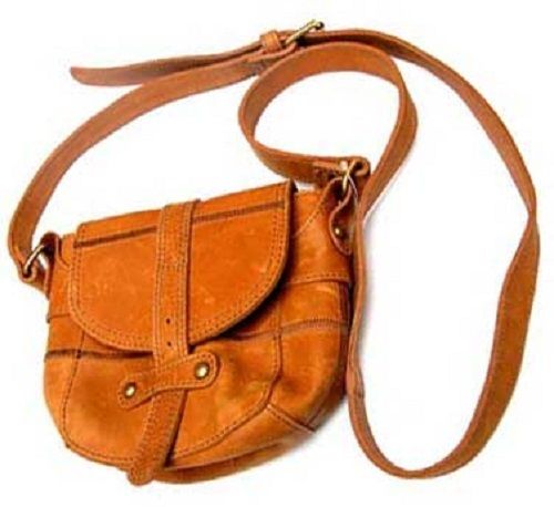 Females Tan Color And Plain Design Anti Wrinkle And Tear Ladies Leather Handbag Design: Hand Bag