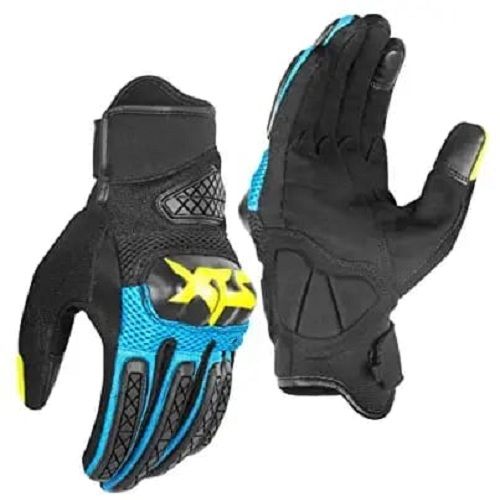 Flexible Lycra And Tough Weaved Network Texture Gloves For Bike