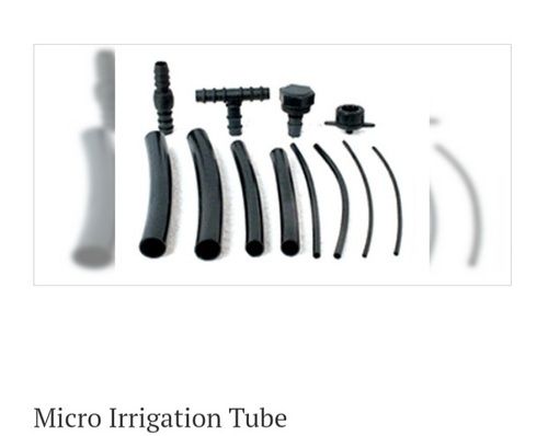 Plastic Perfect Shape And Corrosion Resistant Black Color Micro Irrigation Tube For Agriculture