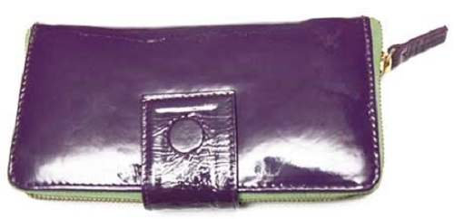 Purple Color And Plain Design Fold Able Type Anti Wrinkle And Tear Ladies Leather Handbag Design: Hand Bag