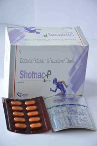 Shotnac P Diclofenac Potassium And Paracetamol Tablets
