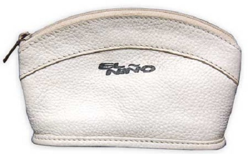 White Color And Plain Design Ladies Leather Purses For Daily Wear With Zipper Closure Style Gender: Female