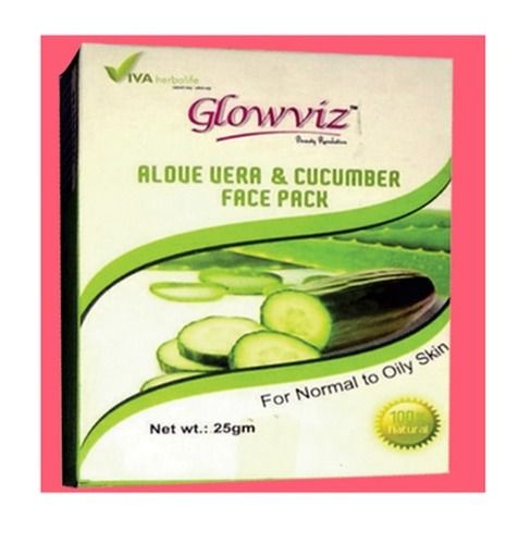 100% Natural Aloe Vera And Cucumber Pack For Skin Rash, Pimples, Acne, Ageing Mark