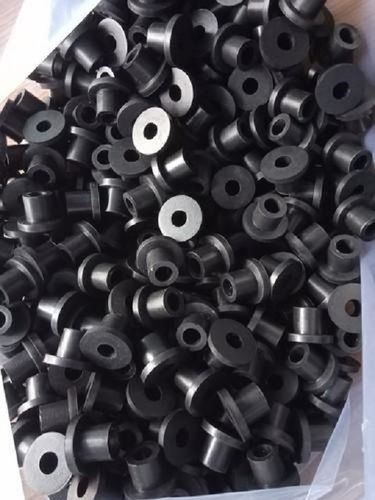 Innate Flexibility 4-10Mm Black Ring Shape Fine Finished Natural Rubber Bush For Automobile Industry