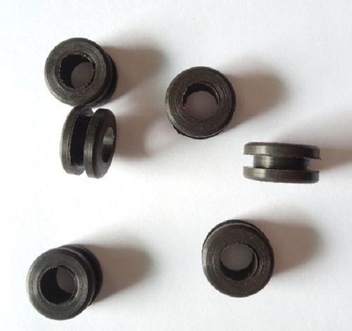 Light Weight Black Ring Shape Fine Finished Natural Silicone Rubber Grommet For Automobile Industry