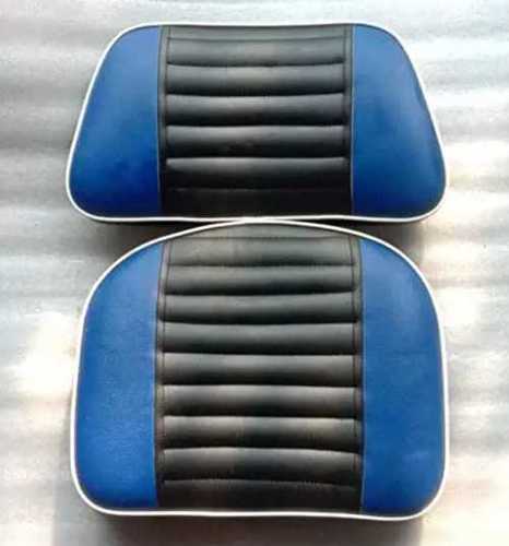 Blue And Black Pure Leather Car Seat Cover