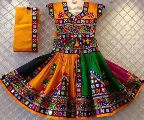 Designer Multicolor Painted Ladies Chaniya Choli