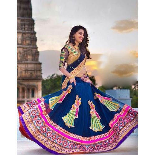 Designer Multicolor Painted Ladies Chaniya Choli