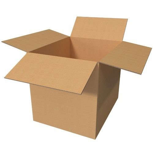 Fine Modern 3 To 5 Mm Brown Plain Corrugated Paper Box For Ecommerce And Packaging Use