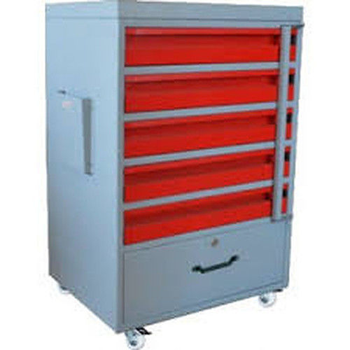 Sturdy Construction Mild Steel Four Wheel Type Five Drawers Tools Trolley Application: Industrial