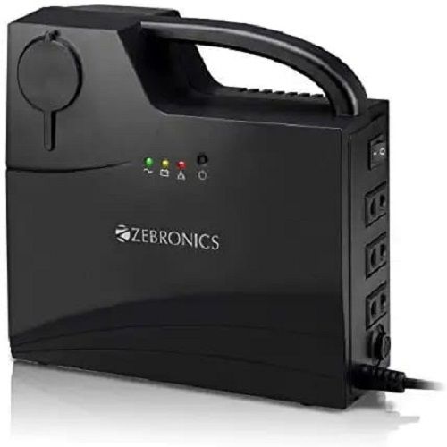 Zebronics 3 Cfl Ups लंबी शेल्फ लाइफ के साथ दो डीसी सॉकेट